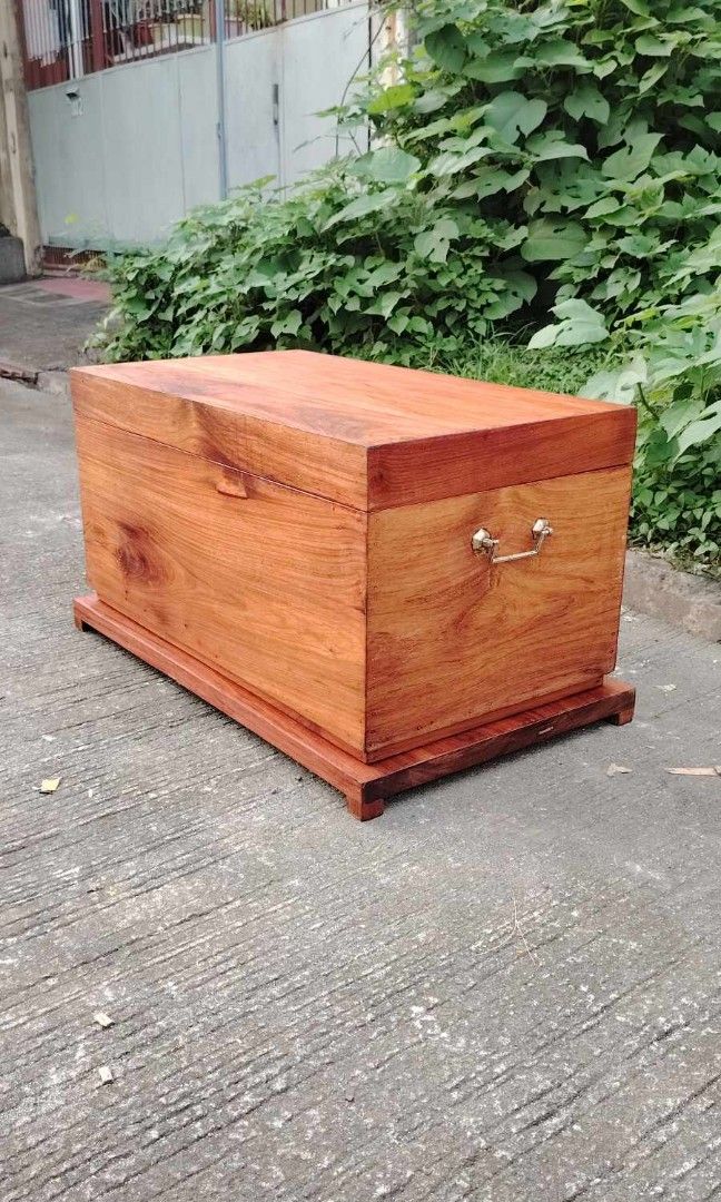 Old Baul (Category: Storage Boxes & Baskets) located in Rizal. Submitted by mommykiee (Listing ID 1350109468, Image 1). Description: Old baul Made of solid narra wood Thick & heavy Size: L30 W17 H17inch Newly stripped & varnished Ready to use.