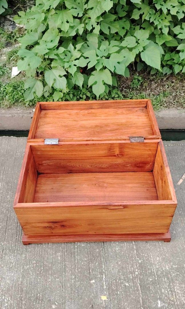 Old Baul (Category: Storage Boxes & Baskets) located in Rizal. Submitted by mommykiee (Listing ID 1350109468, Image 3). Description: Old baul Made of solid narra wood Thick & heavy Size: L30 W17 H17inch Newly stripped & varnished Ready to use.