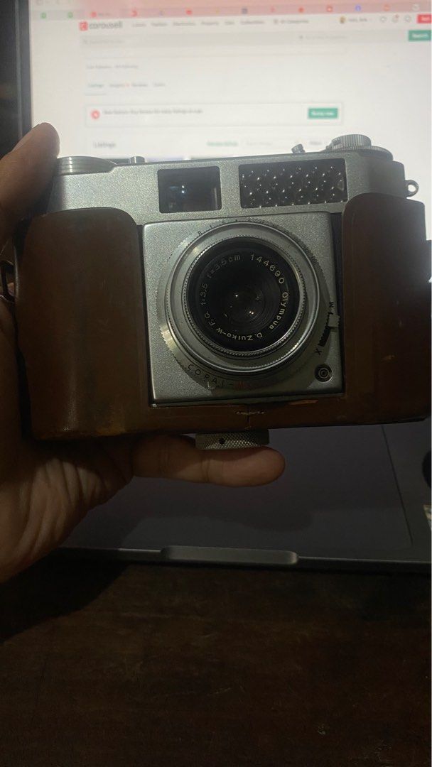 Olympus Wide-E 35mm Rangefinder Film Camera (Category: Cameras) located in Tabaco. Submitted by cinemahilig (Listing ID 1350083352, Image 3). Description: Shutter ok. Low speeds hanging. Lens might need cleaning. Selling as-is. Last price posted. Buyer shoulders shipping. Item location: Tabaco City, Albay. 09395763344.