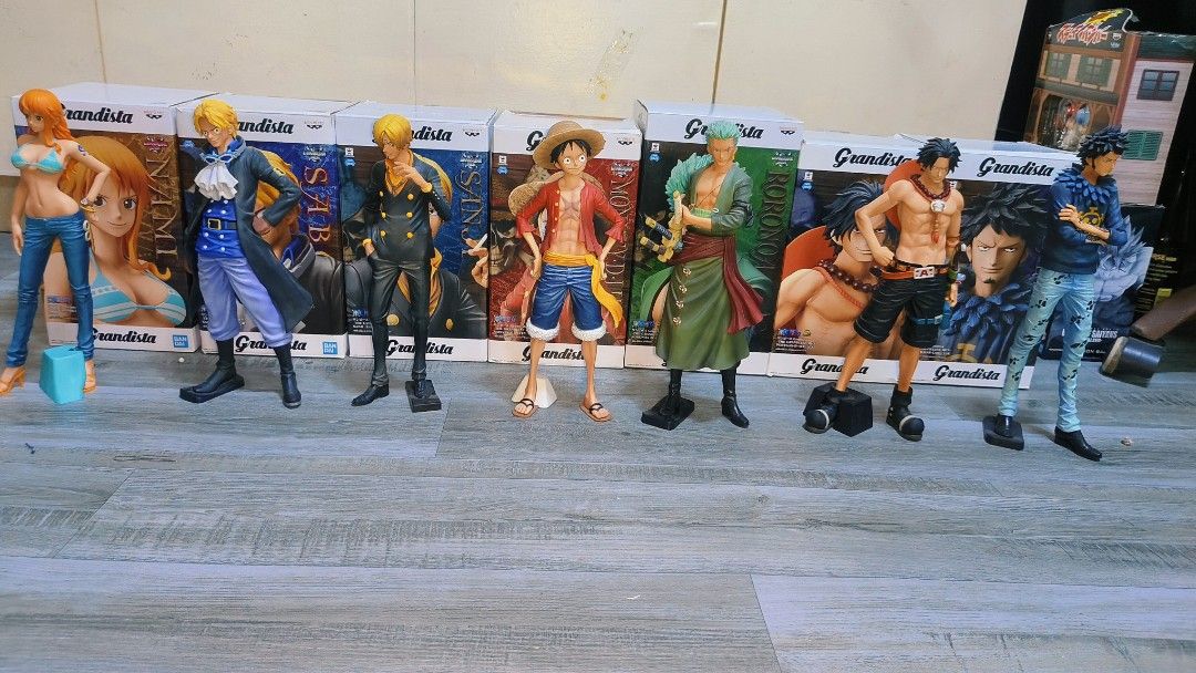 One Piece Grandista Set (Category: Figurines & Statues) located in Manila. Submitted by wizjheng49663 (Listing ID 1350082121, Image 1). Description: One Piece Grandista Set w/ box In excellent condition 6,500 negotiable.