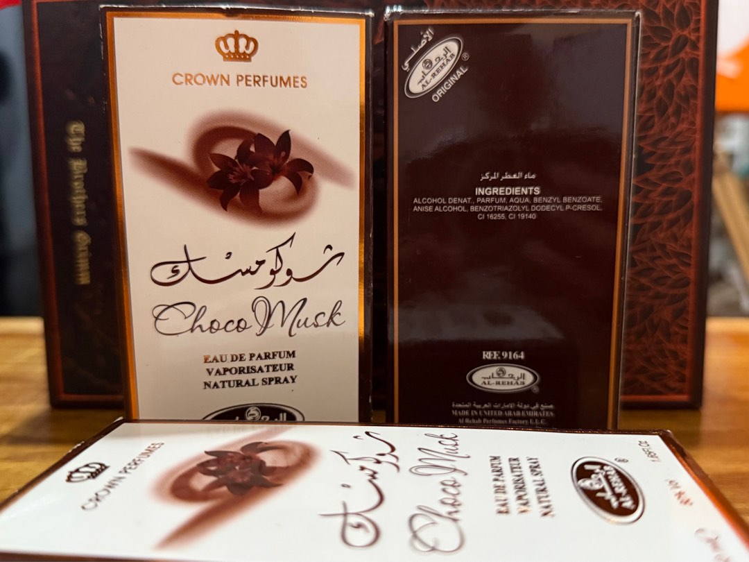 Original: Crown Perfumes, Choco Musk (Get All 3), Beauty & Personal ...