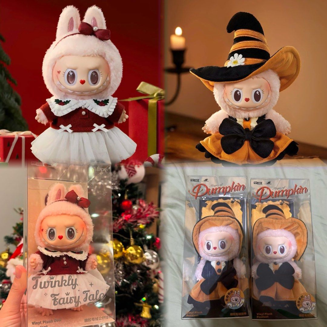 Popmart Labubu Momoko 聖誕節特別版萬聖節特別版Pop Mart 泡泡