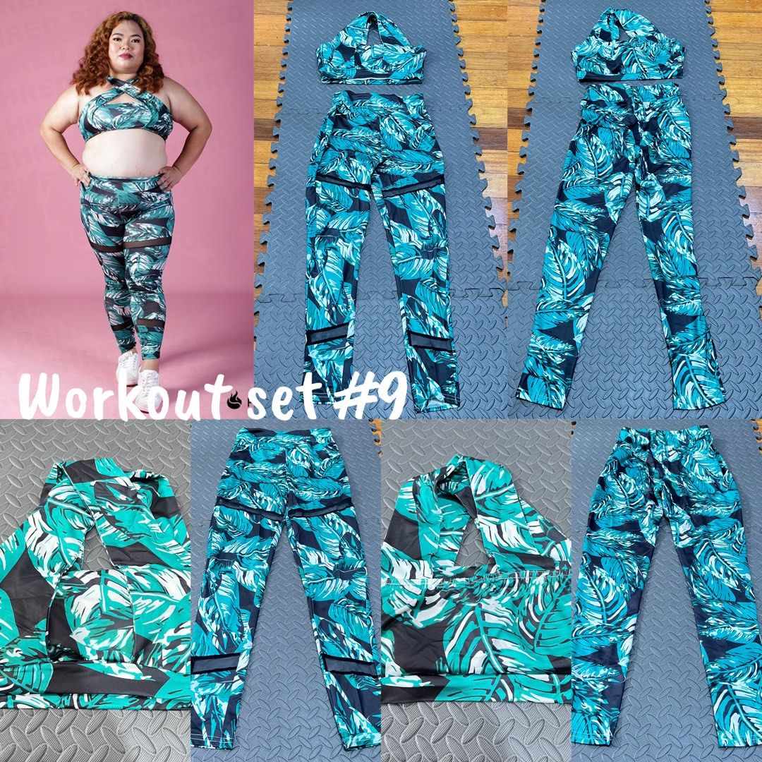 PyroPh Workout Set 8 9 & 10 (Category: Activewear) located in Pasig City. Submitted by annaagra (Listing ID 1350132494, Image 2). Description: PyroPh Workout Set #8, 9 & 10 -sold as set (sports bra & leggings) -size medium -with removable padding -used once or twice for youtube workout video -pm me for more photos ₱250 each set, TAKE ALL FOR ₱700 -location: Pasig -buyer will shoulder delivery fee .