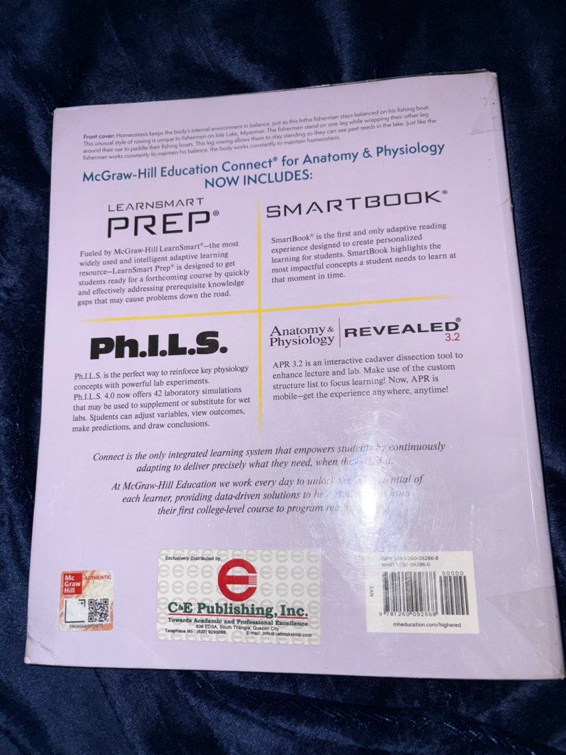 Seeley’s Anatomy and Physiology (Category: Textbooks) located in Capas. Submitted by weiiweiiweiii (Listing ID 1350189040, Image 2). Description: In very good condition .