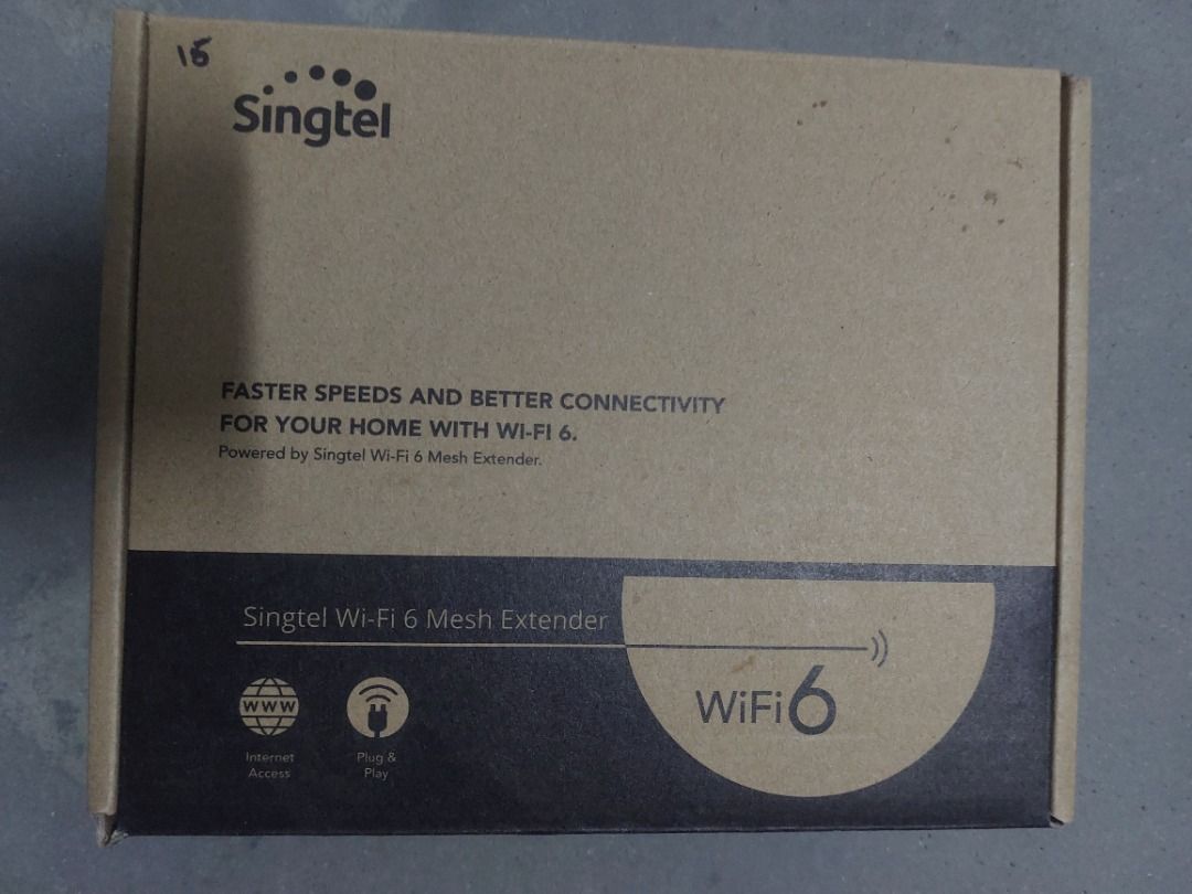 Singtel Mesh 6 WiFi router + Optical network router63203135561218110