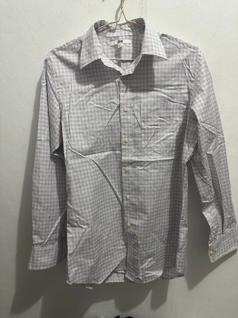 Uniqlo Long Sleeves Polo (Category: Formal Shirts) located in Taguig. Submitted by __imakespace (Listing ID 1350151236, Image 2). Description: Uniqlo Checkered Long Sleeves Polo RFS: Decluttering SF to be shouldered by buyer.