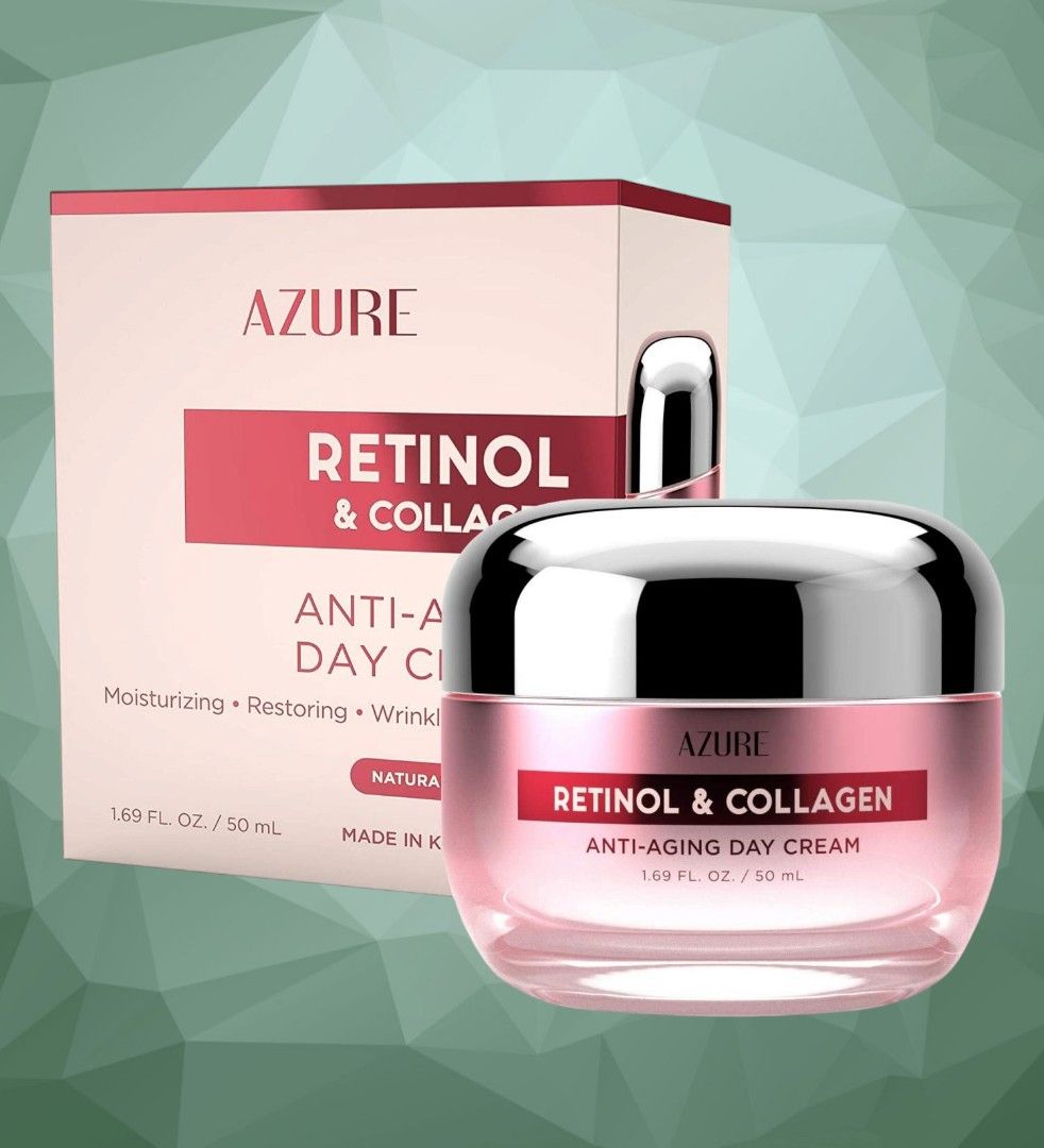AZURE Retinol & Collagen Anti Aging Day Cream Moisturizing, Restoring