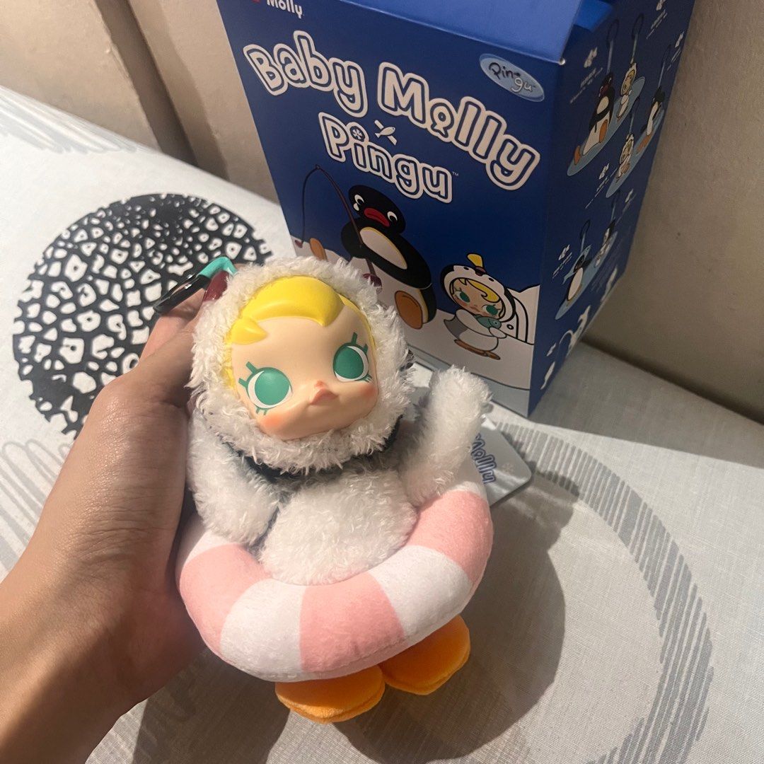 Baby Molly x Pingu Popmart (Category: Designer & Blind Box Toys) located in Manila. Submitted by francescuuuh (Listing ID 1345224331, Image 3). Description: 'Don't Wanna Go Home' Brand new bought in HK Airport.