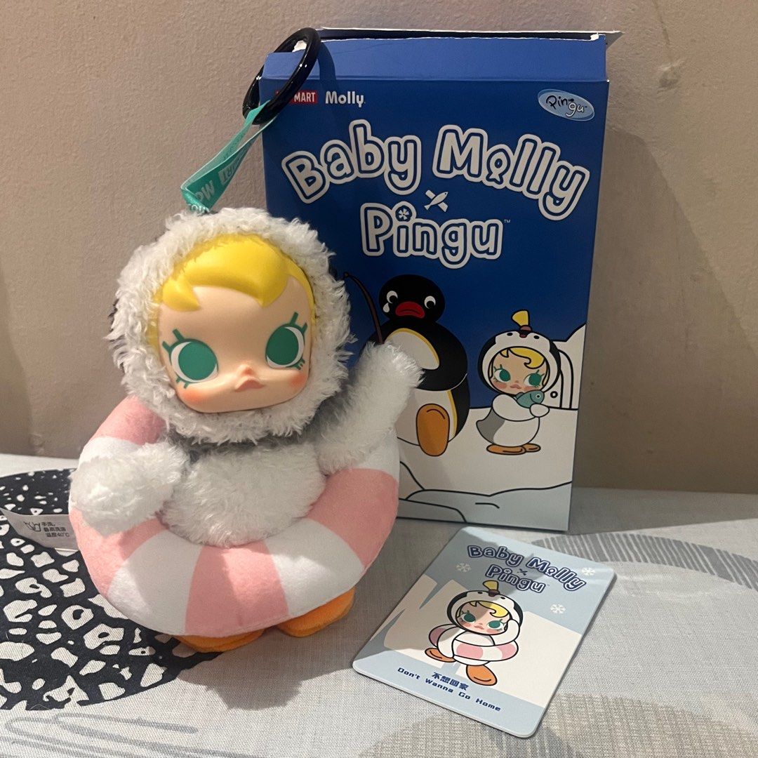 Baby Molly x Pingu Popmart (Category: Designer & Blind Box Toys) located in Manila. Submitted by francescuuuh (Listing ID 1345224331, Image 1). Description: 'Don't Wanna Go Home' Brand new bought in HK Airport.