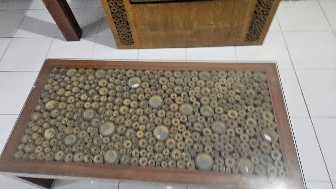Bamboo chair and table (Category: Sofas) located in Paranaque City. Submitted by gffeliciano (Listing ID 1345164161, Image 3). Description: Madebof bamboo for a pair of chair and center table.