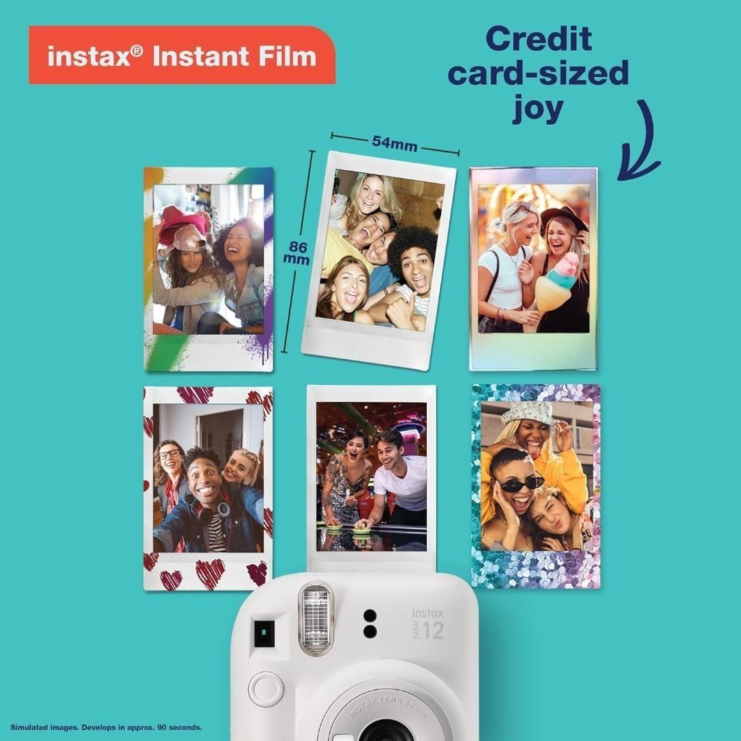 FUJIFILM Instax Mini 12 Instant Camera Mokomoko Set (Category: Cameras) located in San Juan City. Submitted by princessshyph (Listing ID 1343212418, Image 2). Description: *Color of sling bag and album may vary per set. Available colors: White Green Pink Purple Blue MokoMoko Set Inclusions: instax mini 12 camera Mini Glossy 10s Film Green or Beige stylish quilted sling bag Green or Beige album Cloud-shaped photo keychain holder SUPER SELFIES Buil