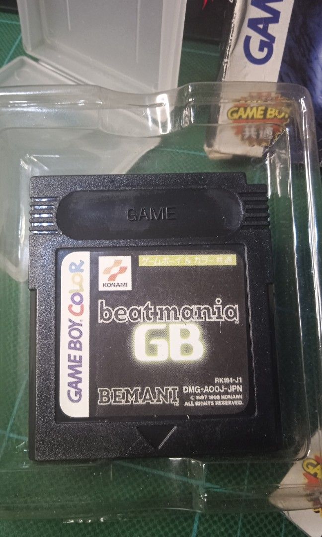 Game Boy color Beat Mania Konami (Category: Nintendo) located in Caloocan City. Submitted by toywarsph (Listing ID 1345151915, Image 3). Description: not tested but look good with box and manual games also protected by plastic hard case buy as is payment via gcash ship via lalamove or flash.