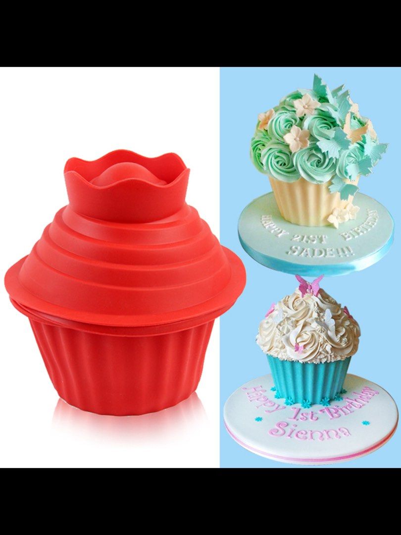 Giant cup cake silicone bakeware 