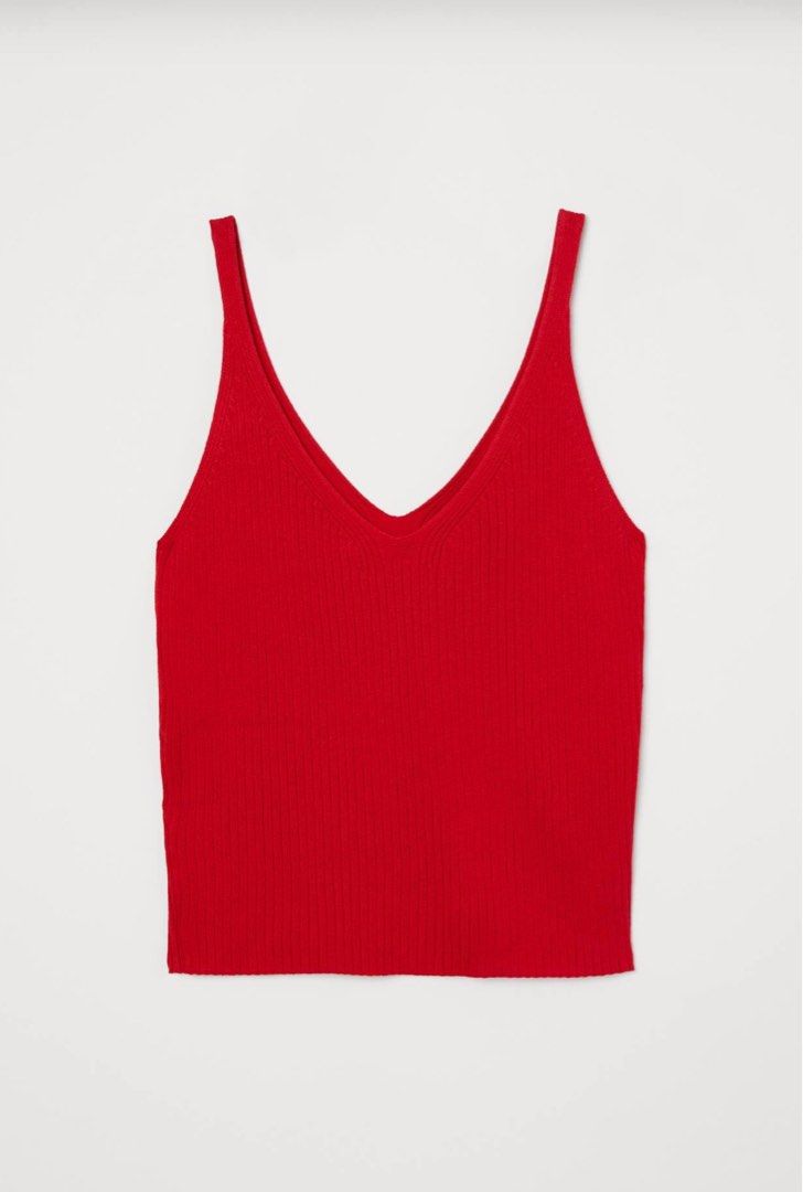 H&M Ribbed Knit Tank Top (Category: Sleeveless) located in San Mateo. Submitted by decluttereraaaa (Listing ID 1345251349, Image 1). Description: .