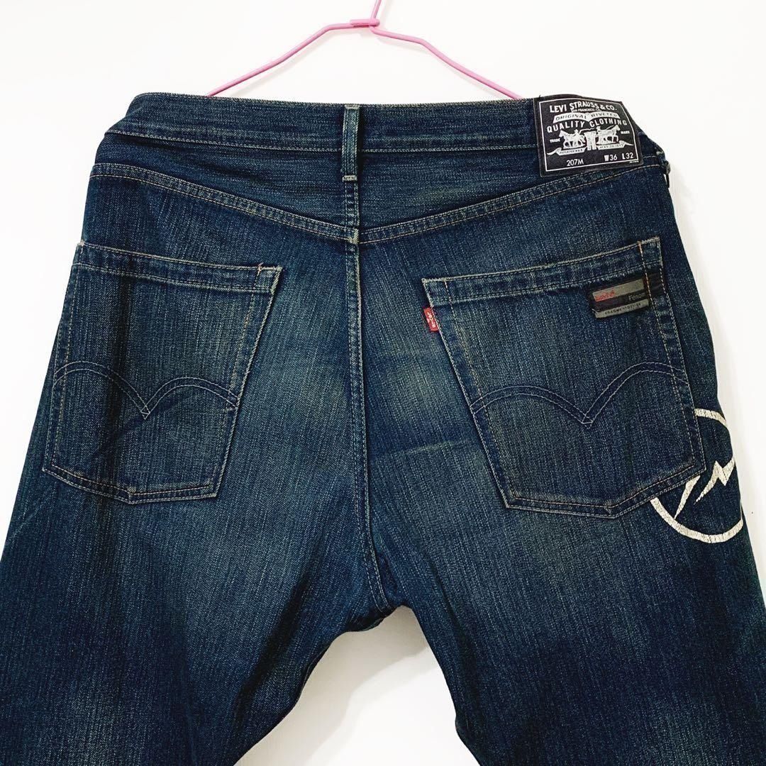 LEVI'S FENOM FRAGMENT 207 BLACK WOOF DENIM JEANS 黑標黑扣3/4 LEVI'S FENOM FRAGMENT 207 BLACK WOOF DENIM JEANS 黑標黑扣3/4