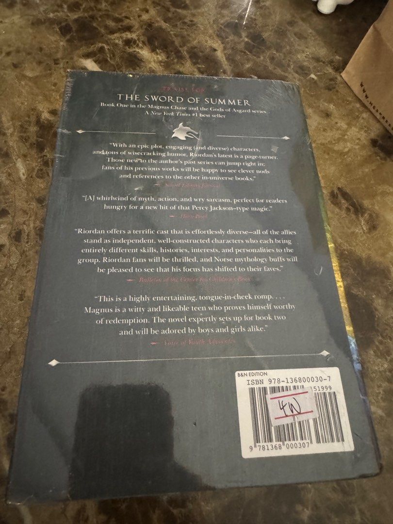 Magnus Chase (Category: Storybooks) located in Taguig. Submitted by erczzone (Listing ID 1345188765, Image 2). Description: Magnus Chase and the Gods of Asgard Rick Riordan - Book 1 - The Sword of Summer - Book 2 - The Hammer of Thor (2 pcs available) Hardbound 400 each .