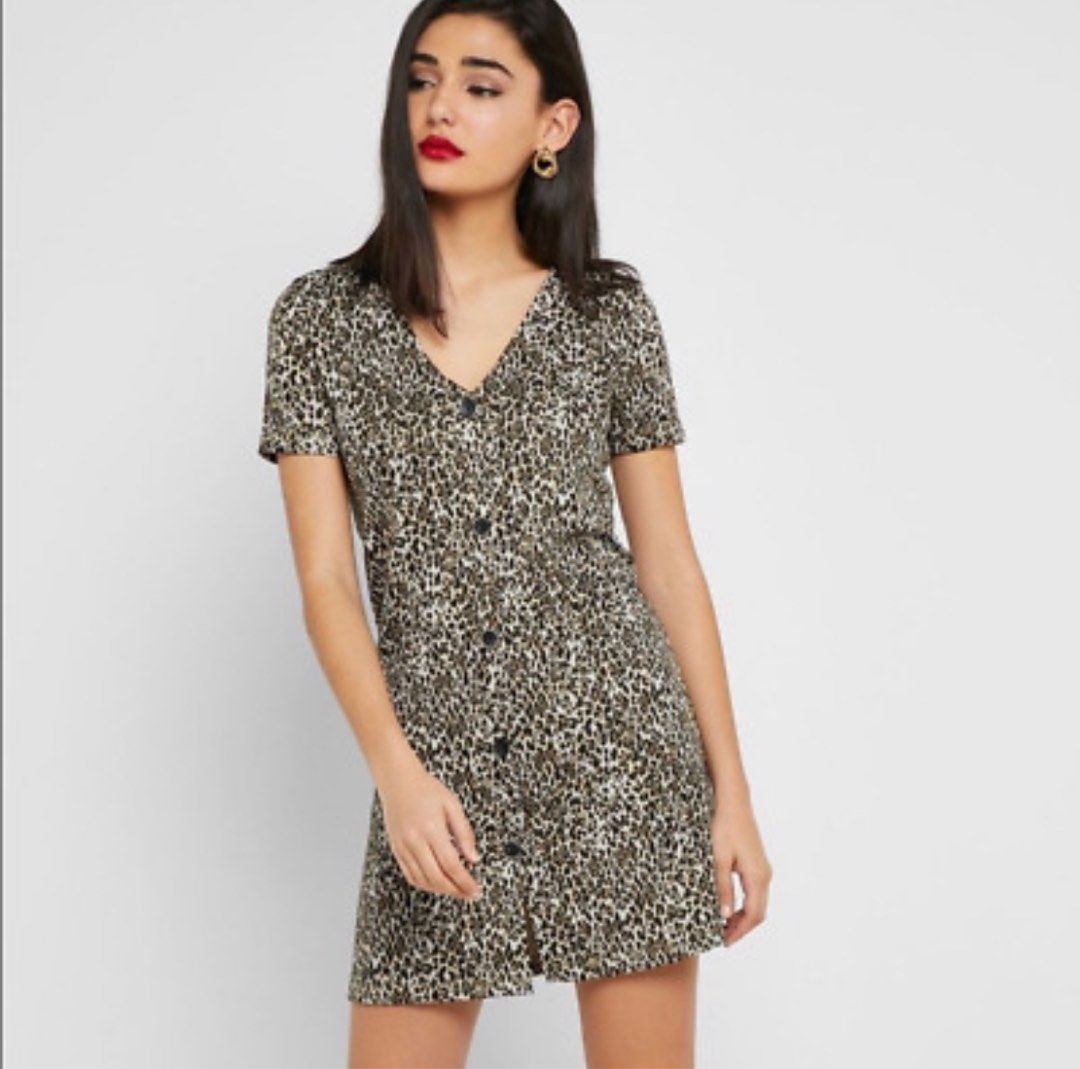 Mango Leopard Print Dress (Category: Dresses) located in San Mateo. Submitted by decluttereraaaa (Listing ID 1345248614, Image 2). Description: .