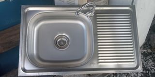 MURANG LABABO KITCHEN SINK COMPLETE SET WITH FAUCET AND FITTINGS