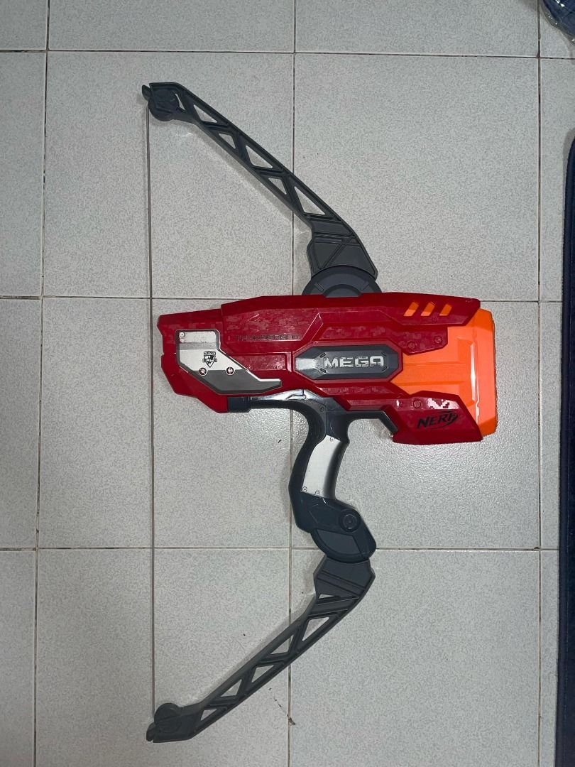 Nerf MEGA Thunderbow (Category: Action & Battle Toys) located in Angeles City. Submitted by braygonzales (Listing ID 1345172041, Image 2). Description: Pre-loved toy in good condition. Darts are not included. Check my other blasters. Fixed price..