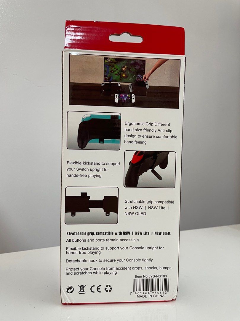 Nintendo Switch Hand Grip Stand for Lite and OLED (Category: Cases & Covers) located in Quezon City. Submitted by meepyclutterz (Listing ID 1345170071, Image 2). Description: Nintendo Switch Handle Grip for Lite and OLED brand new + never used loc: QC / Manila.