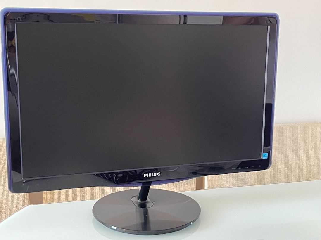 Philips 23.6"/60cm LCD monitor Model 247E3L 電腦顯示器 顯示屏 屏幕, 電腦＆科技, 電腦周邊及 ...