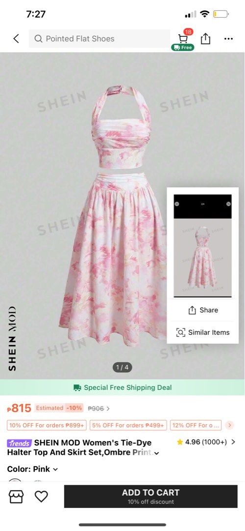 Shein medium size (Category: Sets or Coordinates) located in Manila. Submitted by trooopers (Listing ID 1345230047, Image 3). Description: Like new medium size .