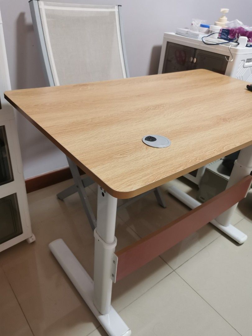 Study Table (Category: Tables & Sets) located in Singapore. Submitted by bq (Listing ID 1345252420, Image 2). Description: Bought and never really use it because doesn't fit the space that initially wanted to place. So letting go very low price Bundle deal - Study table and Chair Self collection Pm if keen.