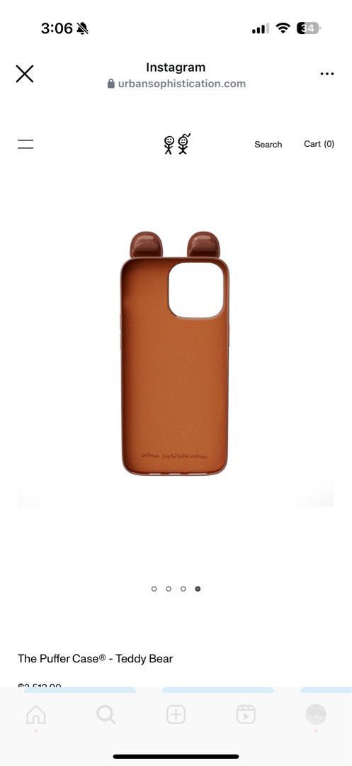 Urban sophistication The Puffer Case® - Teddy Bear(iphone Urban sophistication The Puffer Case® - Teddy Bear(iphone