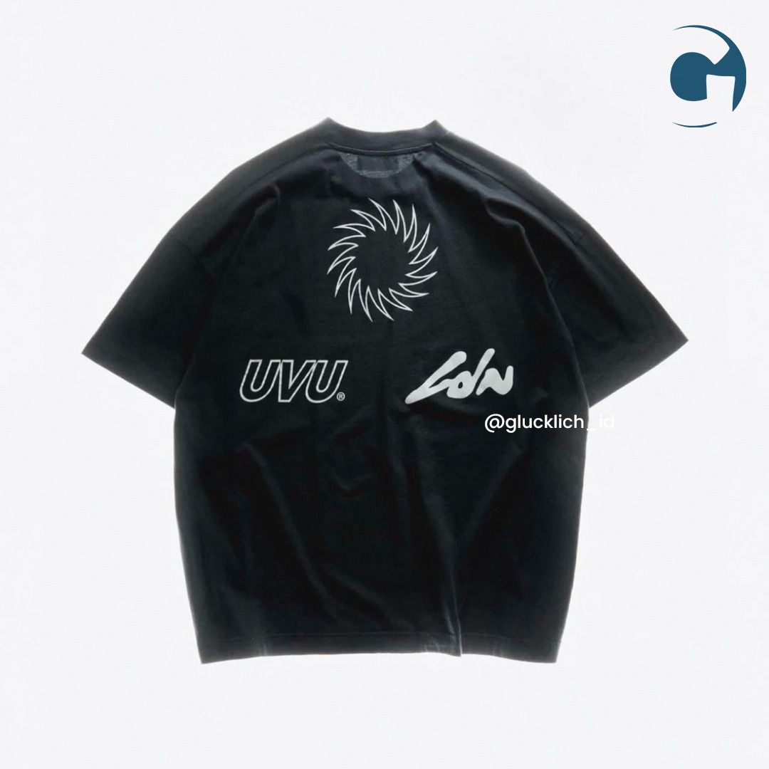 UVU, London Marathon 24 Tee in Black, Fesyen Pria, Pakaian