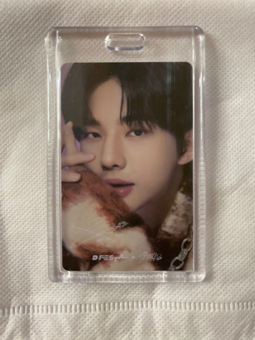 WTS/WTT Hyunjin Stray Kids (Category: K-Wave Merchandise) located in Manila. Submitted by steffie22 (Listing ID 1345199670, Image 1). Description: Dfesta Stray Kids with ID case.