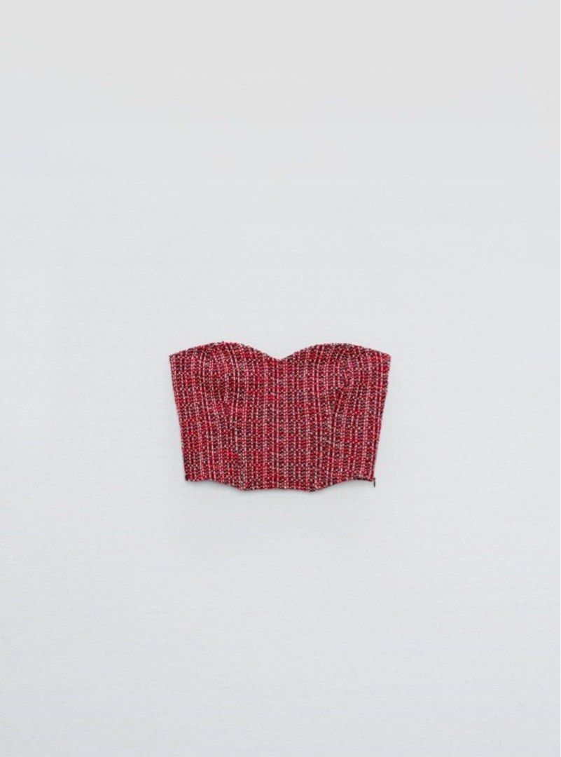 Zara Tweed Corset (Category: Sleeveless) located in San Mateo. Submitted by decluttereraaaa (Listing ID 1345250831, Image 2). Description: .