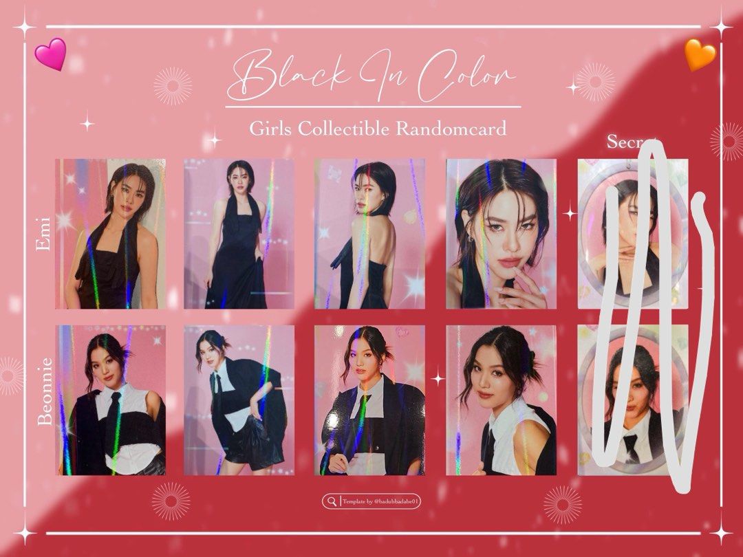 1月gmm gmmtv 書展EmiBonnie 隨機卡小卡普卡black in color