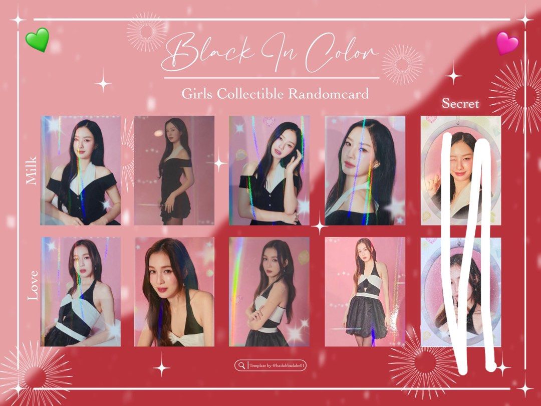 1月gmm gmmtv 書展MilkLove 隨機卡小卡普卡black in color collectible