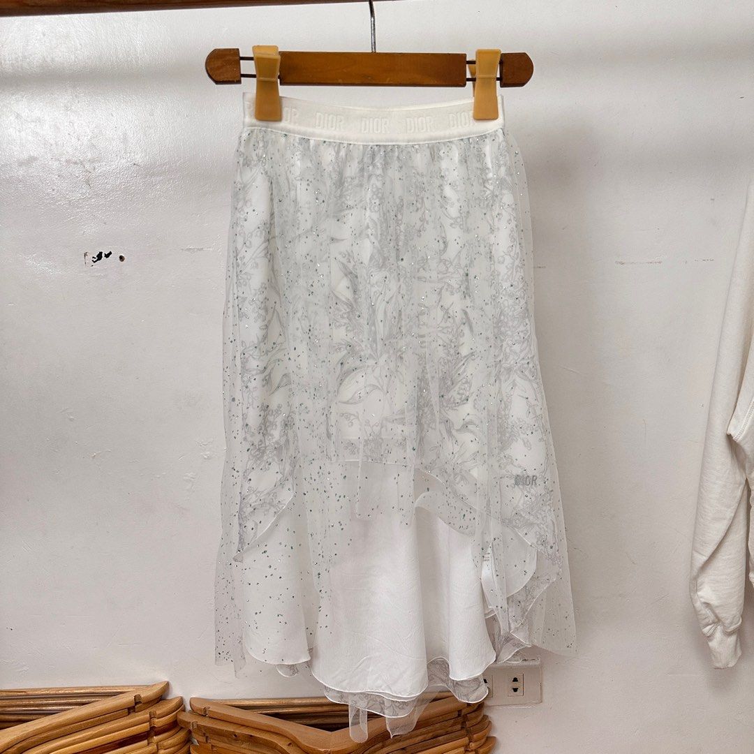 Baby Dior long skirt (Category: Luxury Apparel) located in Manila. Submitted by angelll0123 (Listing ID 1350365497, Image 1). Description: Size 6 on tag (20-21inches waistline).