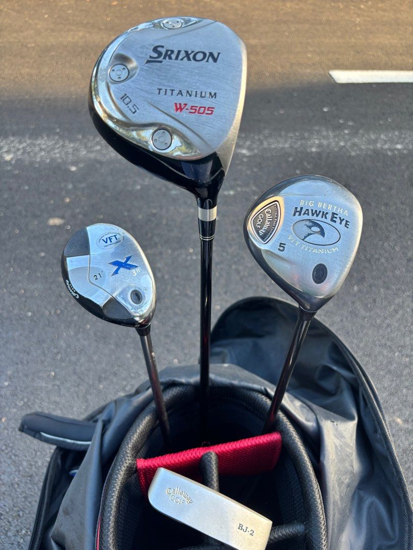 Callaway X Tour Golf Set with Ignio Bag (Category: Golf) located in Manila. Submitted by eclipse58 (Listing ID 1350227993, Image 3). Description: COMPLETE Callaway X Tour Golf Set ✅️ 4-9 Irons, Pitching Wedge & Nike 57 degree Wedge ✅️ Srixon W-505 Driver, Callaway X 3 Hybrid & Callaway Big Bertha Hawkeye 5 Wood ✅️ Callaway BJ-2 Putter & Ignio Golf Bag ✅️ Original Callaway True Temper Stiff Flex Steel Shaft & Pro Series Grips ✅️ Very good conditio