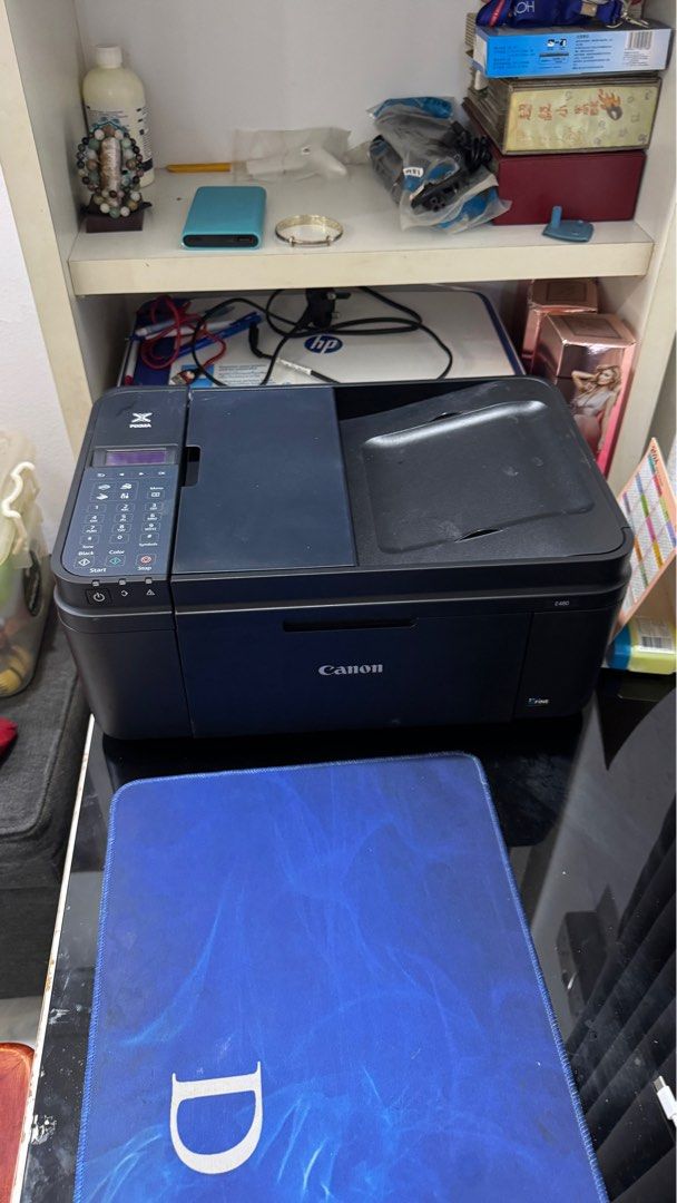 Canon E480 (Category: Printers, Scanners & Copiers) located in Batu Caves. Submitted by jiewong89 (Listing ID 1350374635, Image 2). Description: Printer from friend, help to sell. You need to refill ink yourself .