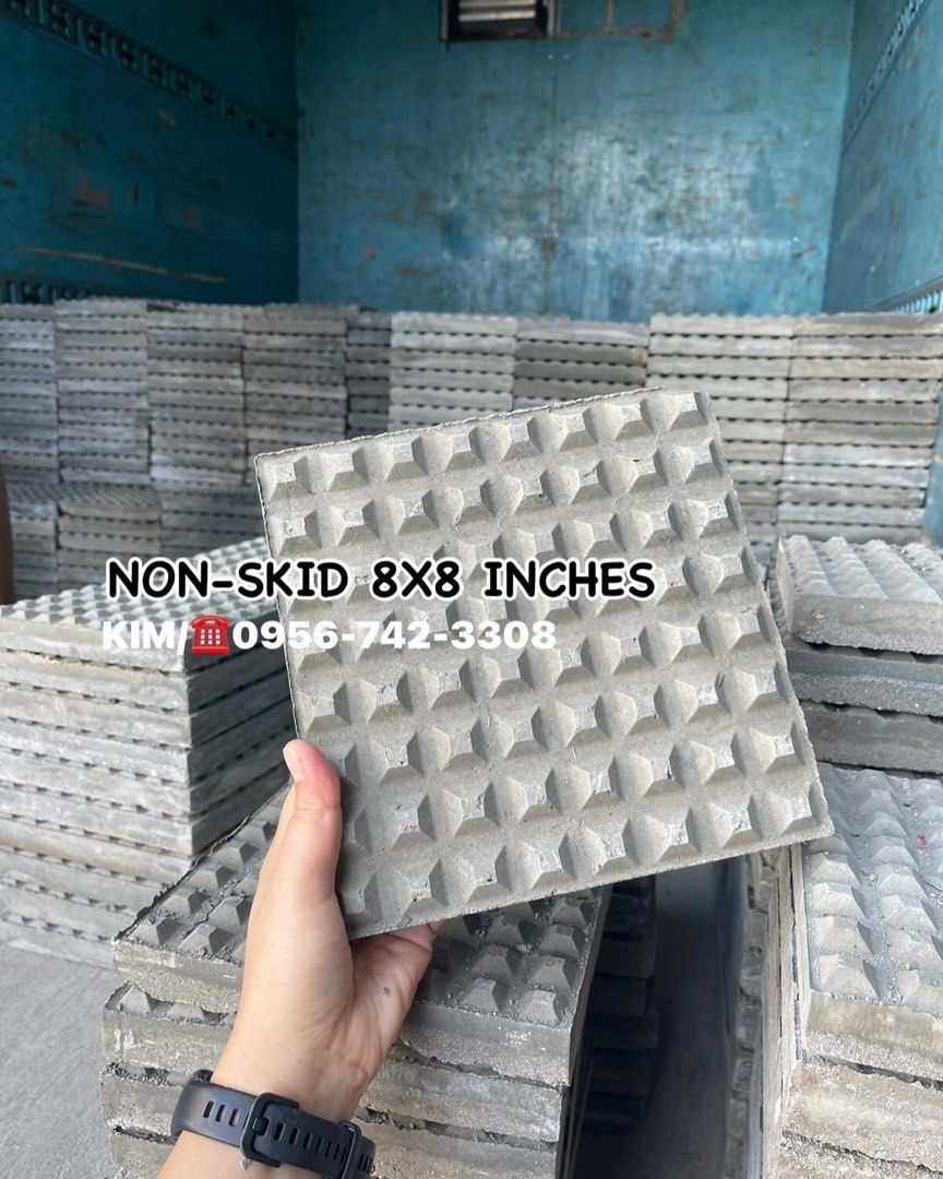 CONCRETE TILES 8X8 INCHES (Category: Construction & Building Materials) located in San Mateo. Submitted by kim.mejos (Listing ID 1350380832, Image 1). Description: WE OFFER: MOHON/GRASS/VENTILATION BLOCKS/LOUVER BLOCKS/BREEZE BLOCKS/STEPPING STONES/WALL CLODDINGS/NON-SKID CONCRETE TILES/PAVERS/CRAZY CUT ARAAL/COBBLE STONES/VIGAN BRICKS/VIGAN TILES/PEBBLES/GREEN SLATE/ADOBE BLOCKS/ADOBE TILES/MARBLE DUST/PREMIUM BLACK SLATE/ELEPHANT CERAMIC CLAY R
