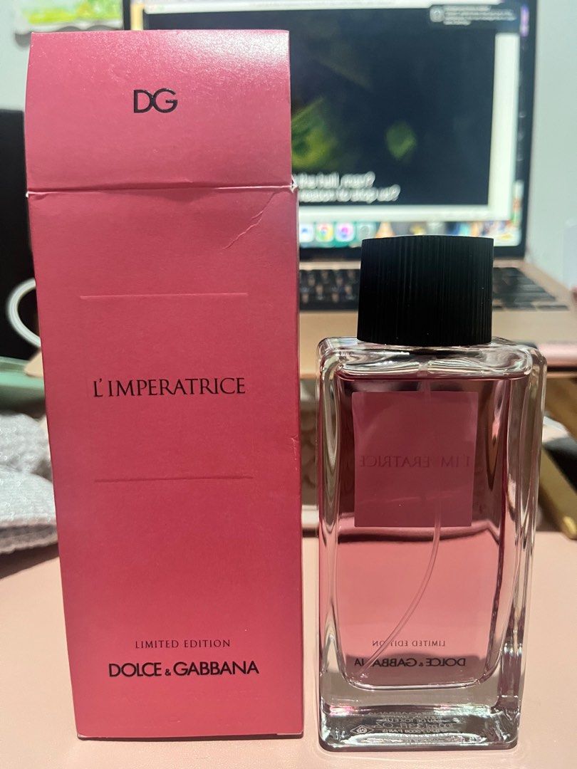 D&G L’Imperatrice Limited Edition (Category: Fragrance & Deodorants) located in Tacloban City. Submitted by deedeecat (Listing ID 1350378812, Image 3). Description: Bought in Taipei during my trip last December. Only missing a few sprays.