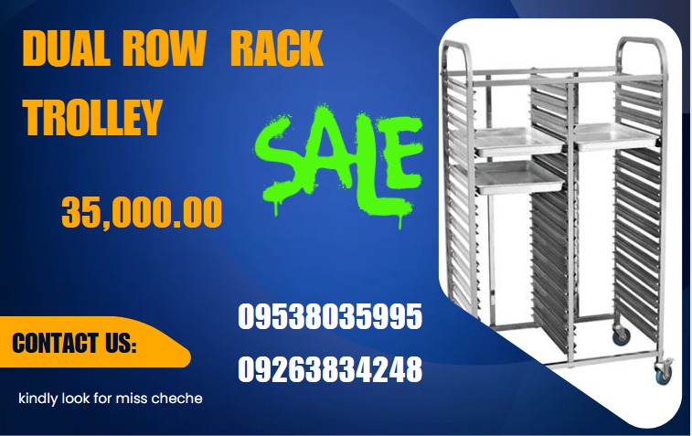 Dual Row Rack Trolley, Everything Else, Others on Carousell