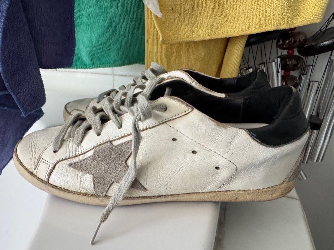 Golden Goose Blue Tab Sneakers (Category: Sneakers) located in Quezon City. Submitted by dacabe (Listing ID 1350228140, Image 3). Description: Golden Goose Eu 37 US Size 7 (Womens) 24 cm Given as a gift from abroad Authentic but with signs of usage (manage your expectations) Still very wearable and fashionable!.
