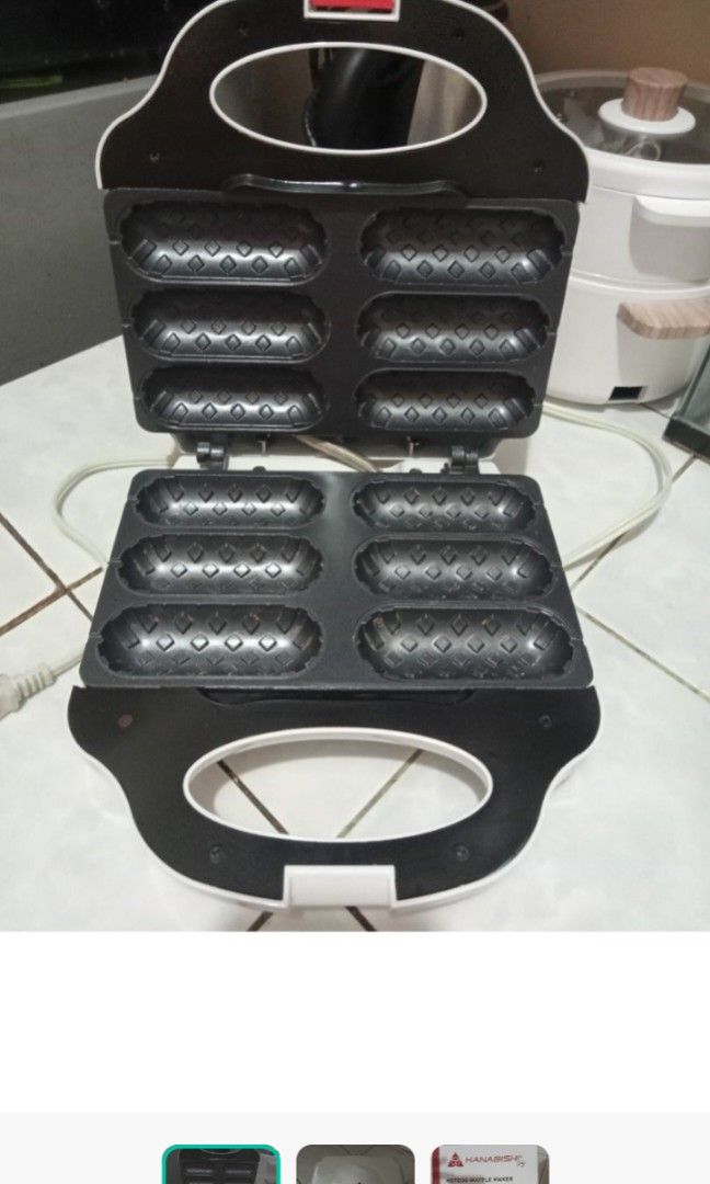 Hanabishi waffle maker (Category: Cookware & Accessories) located in Taytay. Submitted by beas_stuff (Listing ID 1350273753, Image 1). Description: waffle maker..few times used only. San Juan Taytay Rizal location..