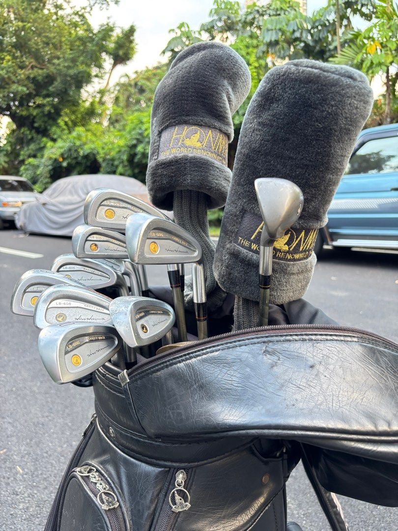 Honma LB606 Golf Set with Honma Bag (Category: Golf) located in Manila. Submitted by eclipse58 (Listing ID 1350227533, Image 2). Description: COMPLETE Honma LB-606 Cavity-Back Golf Set ✅️ 3-11 Irons & Sand Wedge ✅️ Honma Twin Marks Driver, Honma Big LB 4 Wood & Honma LC210 Long Iron\Hybrid ✅️ Honma Putter & Honma Golf Bag ✅️ Original Honma Graphite Regular Flex Shaft & Grips ✅️ Very good condition & NO ISSUES Selling Price: 18,500 Location: Quezo