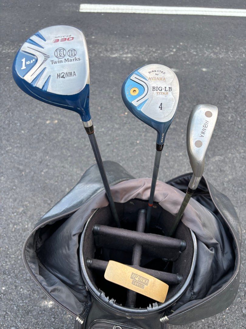 Honma LB606 Golf Set with Honma Bag (Category: Golf) located in Manila. Submitted by eclipse58 (Listing ID 1350227533, Image 3). Description: COMPLETE Honma LB-606 Cavity-Back Golf Set ✅️ 3-11 Irons & Sand Wedge ✅️ Honma Twin Marks Driver, Honma Big LB 4 Wood & Honma LC210 Long Iron\Hybrid ✅️ Honma Putter & Honma Golf Bag ✅️ Original Honma Graphite Regular Flex Shaft & Grips ✅️ Very good condition & NO ISSUES Selling Price: 18,500 Location: Quezo