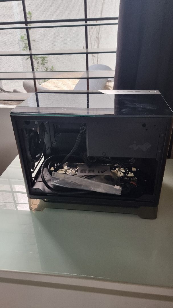 InWin A1 Prime Mini-ITX Tower PC Case (Category: Computer Parts) located in Las Pinas. Submitted by qwjax (Listing ID 1350244575, Image 3). Description: - Mini-ITX Tower - 2 x PCI-E - 2 x USB 3.0 - HD Audio - Internal Drive Bays 2 x 2.5” - Power Supply Compatibility PSII: Intel ATX12V V2.52 InWin 750W 80 PLUS Gold PSU Included Product Dimensions (L x W x H) 343 x 210 x 231mm 13.5" x 8.3" x 9.1" Product Dimensions (L x W x H) with Screw & Handle H