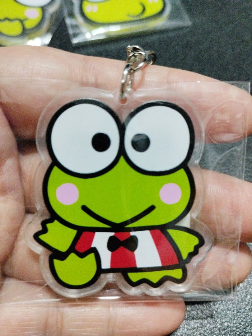 Keroppi acrylic keychain (Category: Character Goods) located in Manila. Submitted by krystalchewey_ (Listing ID 1350302202, Image 2). Description: bnew Actual photo posted 149 php EACH.