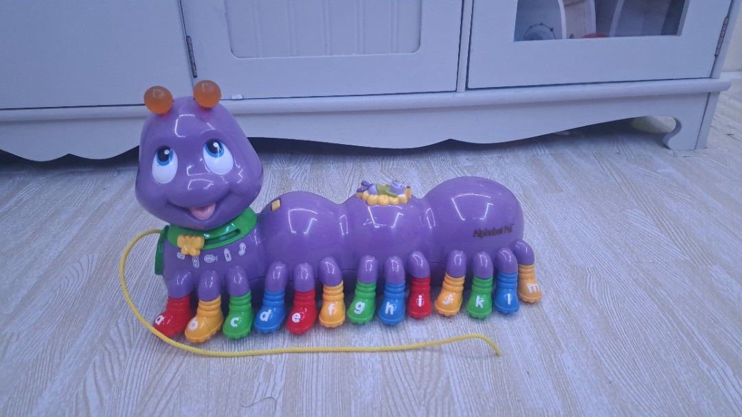 Leap frog alphabet pal caterpillar (Category: Educational & Learning Toys) located in Tayasan. Submitted by _raceprettyconcept (Listing ID 1350313746, Image 1). Description: -all alphabet buttons are working -no battery cover.