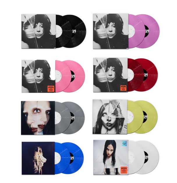 LP/CD] *SIGNED* Lady Gaga - Mayhem (Black/Grey/Violet/Blue) Vinyl