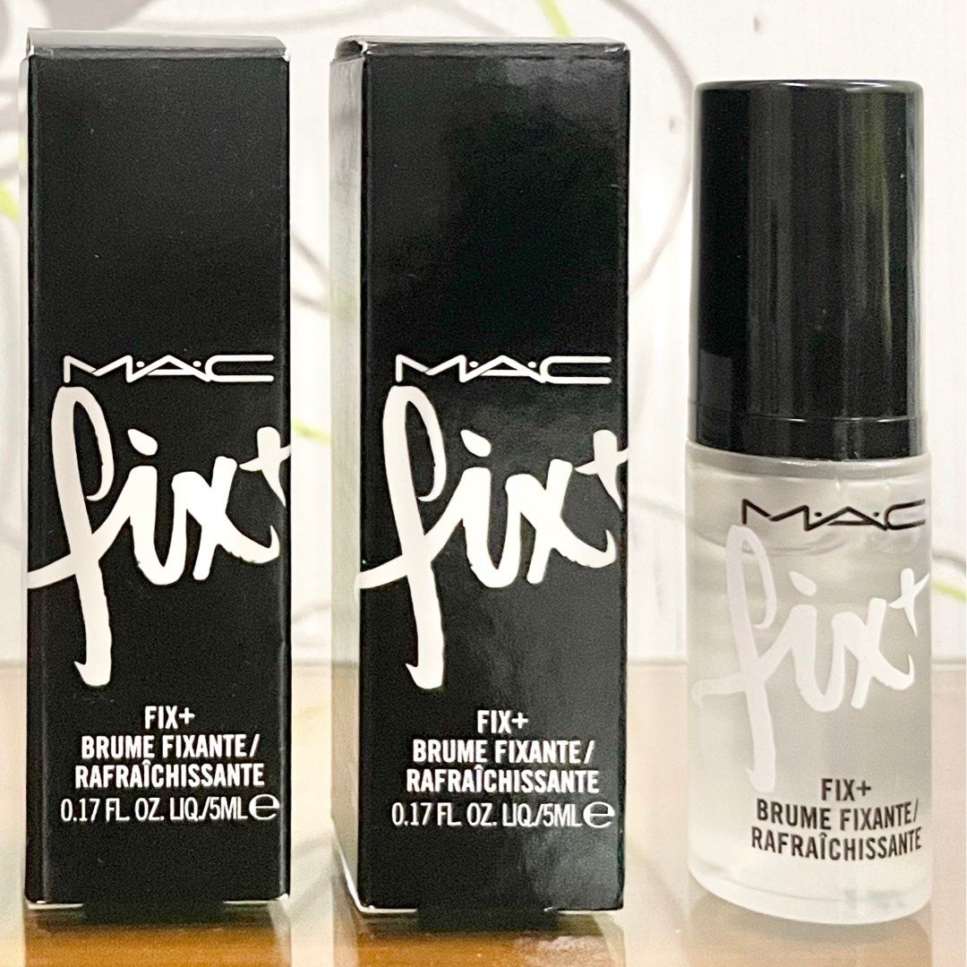 Mac prep prime fix + plus makeup setting spray 5ml (Category: Makeup) located in Pasig City. Submitted by vanityboutique (Listing ID 1350257565, Image 1). Description: Brand new and authentic Selling low and affordable .