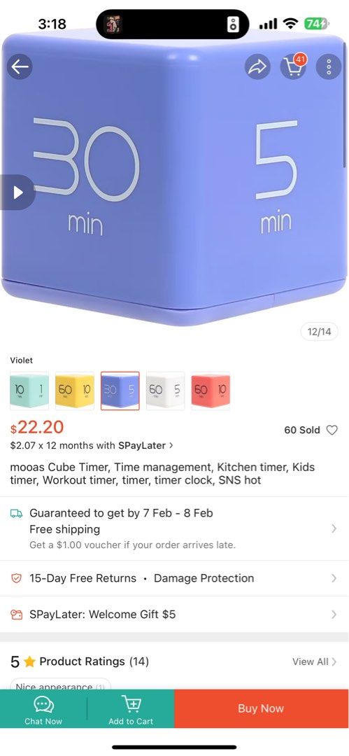 Mooas Cube Timer (Category: Other Accessories) located in Singapore. Submitted by chuyishiwu (Listing ID 1350282289, Image 2). Description: .