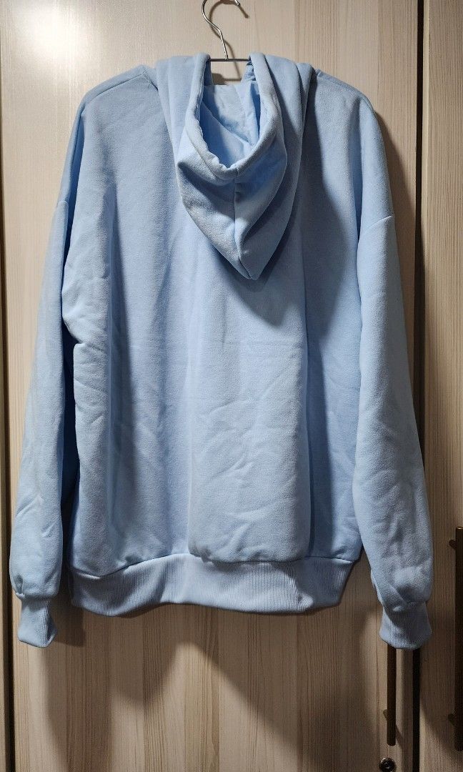 NAOS hoodie (size L) (Category: Coats, Jackets and Outerwear) located in Quezon City. Submitted by prelovedqualitycloset (Listing ID 1350240017, Image 2). Description: NAOS hoodie light blue size Large Brand new with tags!! Original SRP 1,990 please refer to size chart in photo 6 RFS: too big for me.